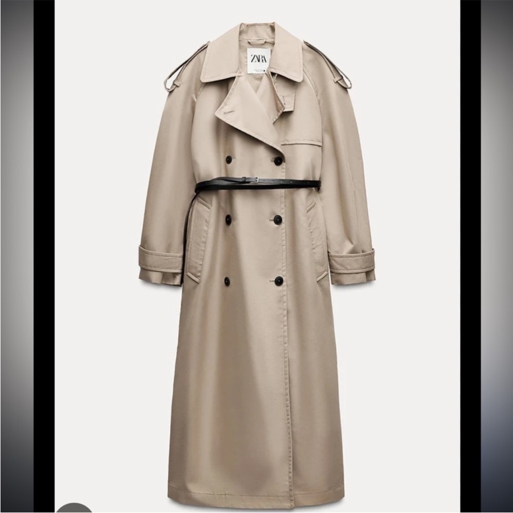 TREND ZARA NWT TRENDING BELT COAT 
🚨 FIRM PRICE NO DISCOUNT ON THIS COAT - Picture 14 of 16